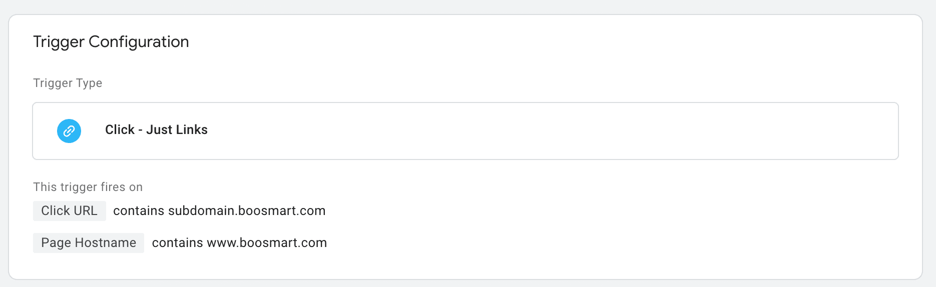 Google Tag Manager Click Trigger