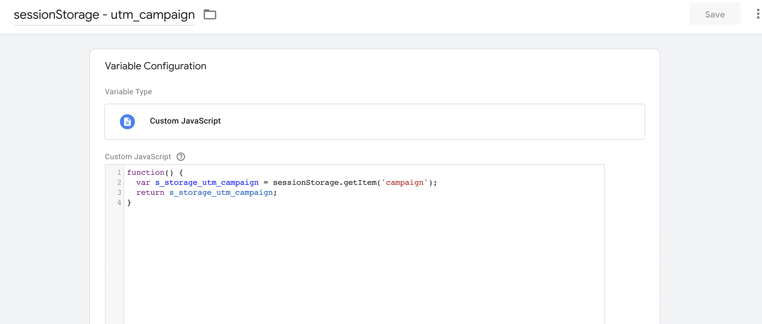 Google Tag Manager'da Session Storage Değerlerini Okuma
