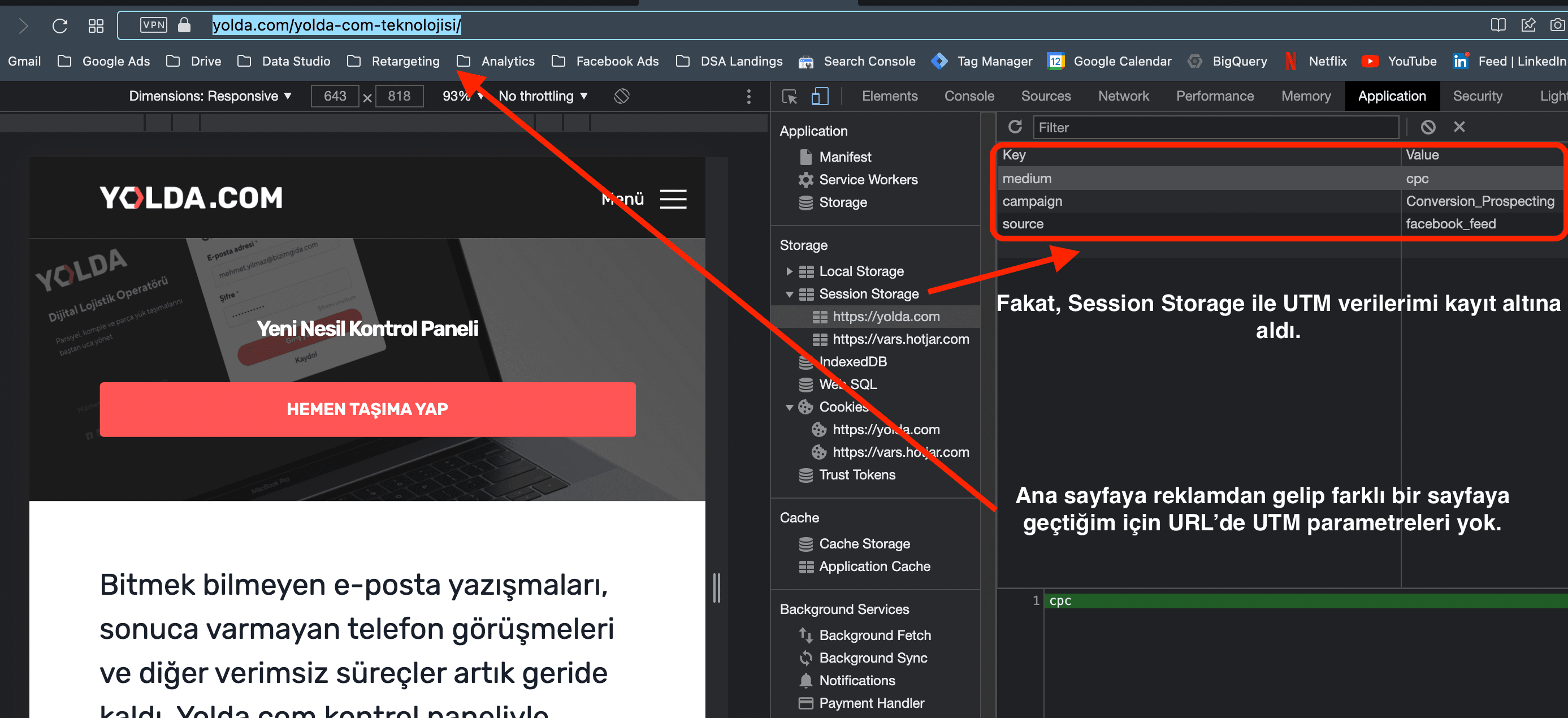 Session Store Çalışma Örneği
